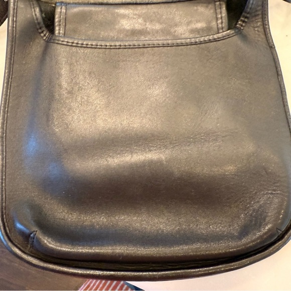 Coach Vintage Black Leather Crossbody Shoulder Hippie Flap Bag 9135 - Picture 5 of 16